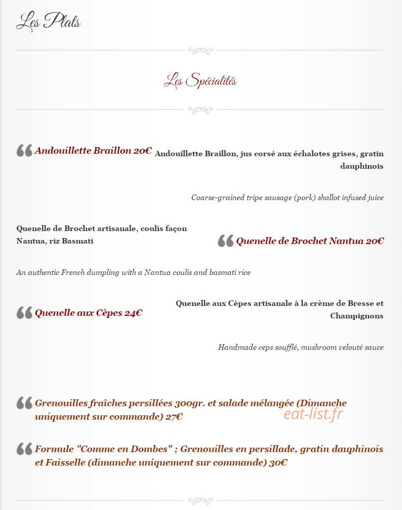 Aux Trois Maries — carte page 5