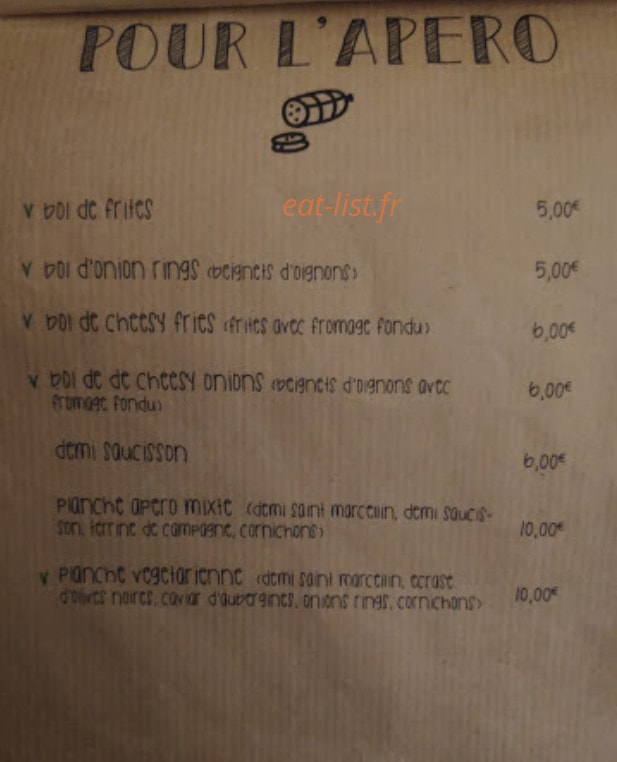 Betty's Bar — carte page 3
