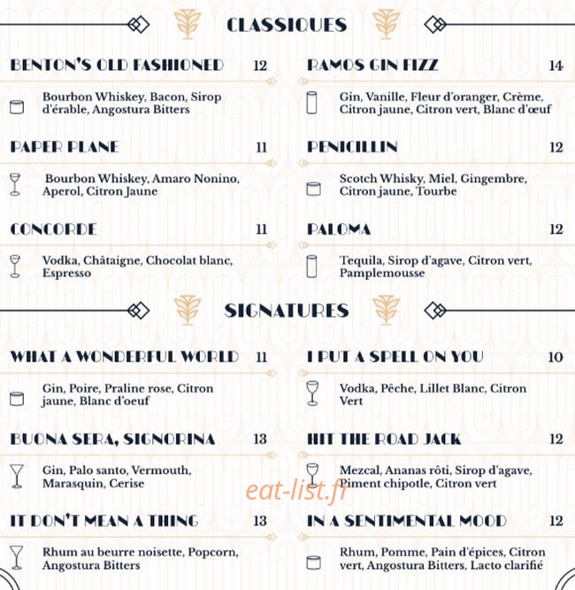 Big Easy — carte page 2