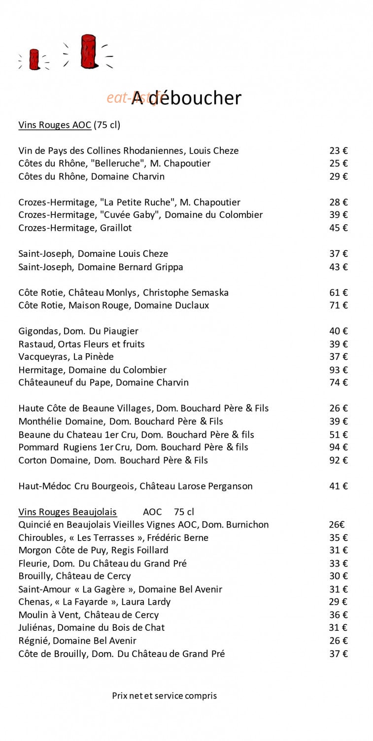 Bouchon Rouge — carte page 11