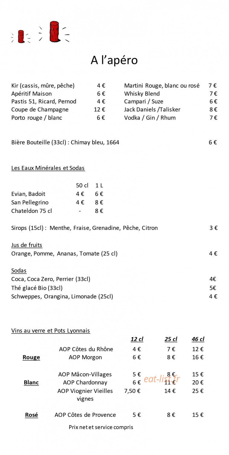 Bouchon Rouge — carte page 9