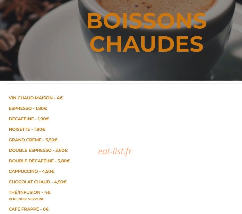 Cactus Bar — carte page 11