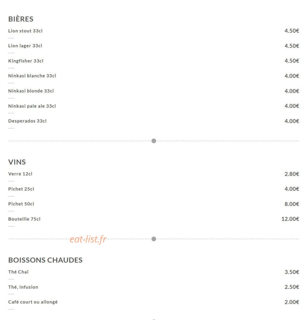 Café Colombo — carte page 4