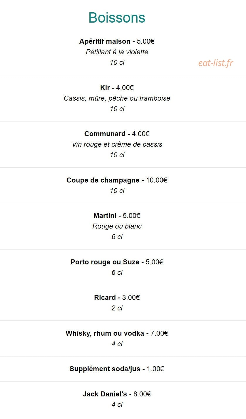 Chez Grand-Mère — carte page 7