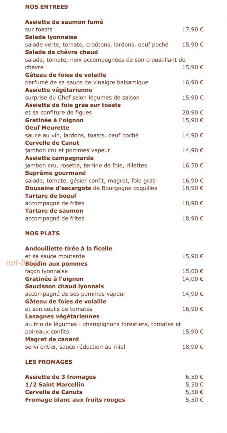 Chez Louise — carte page 8