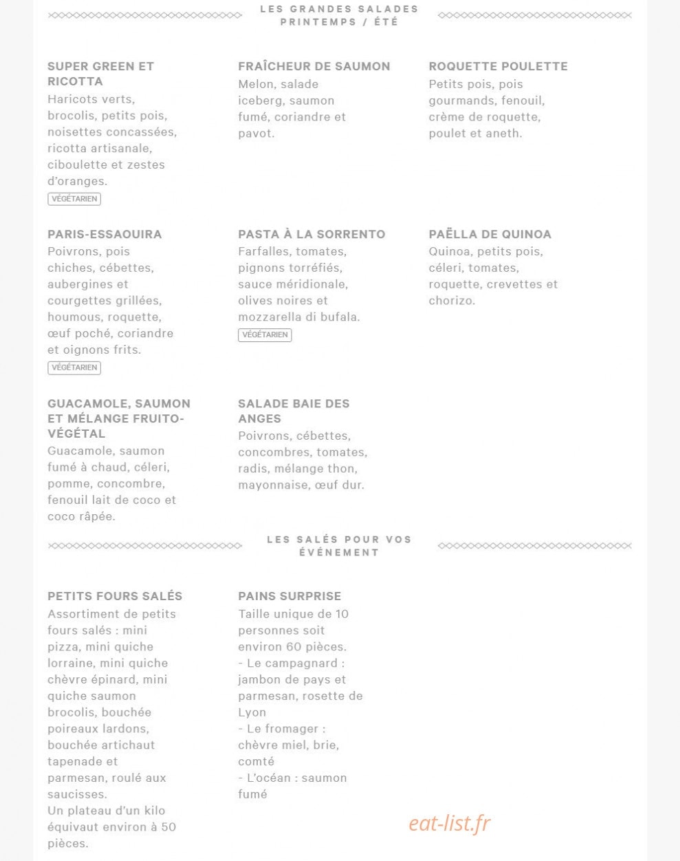 Eric kayser — carte page 3