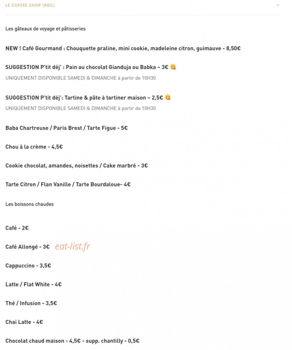 Food Traboule — carte page 13