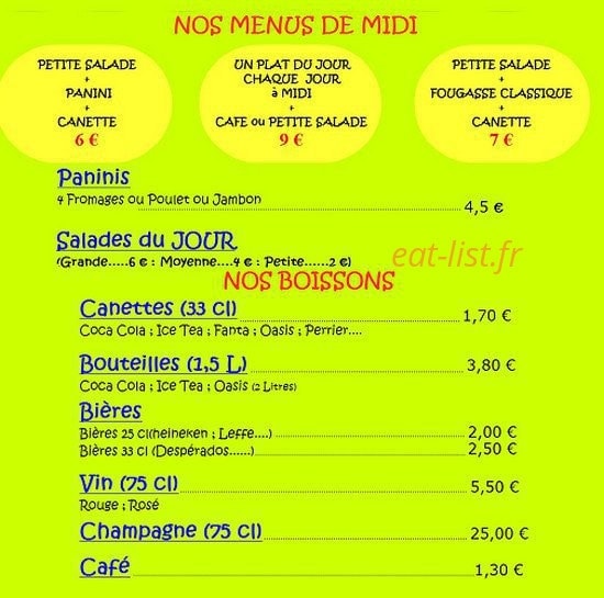 Kib pizz' — carte page 2