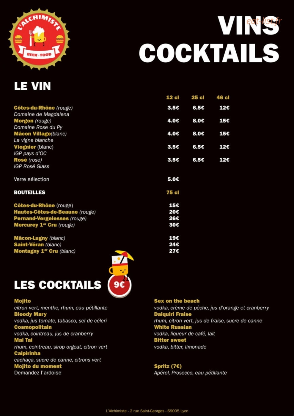 L'alchimiste — carte page 6