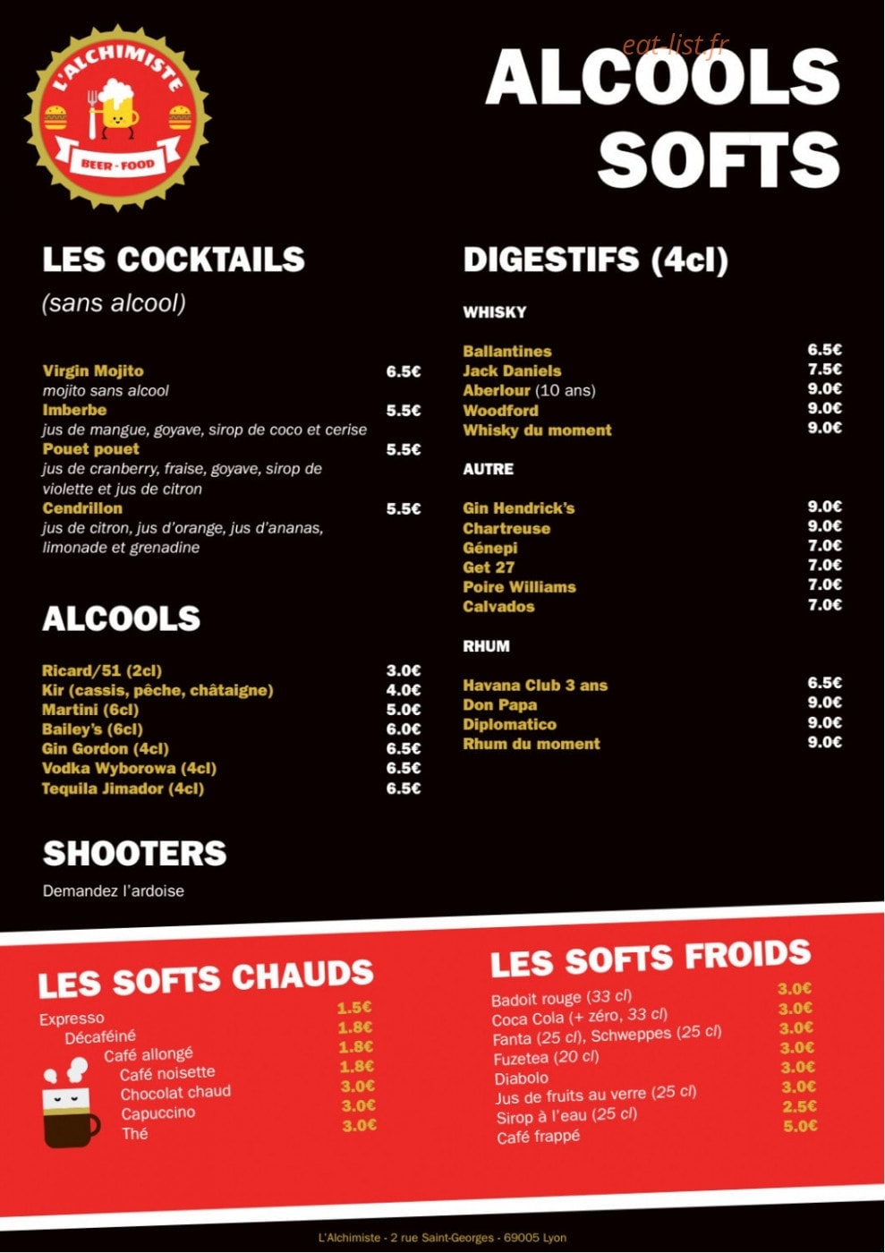 L'alchimiste — carte page 3