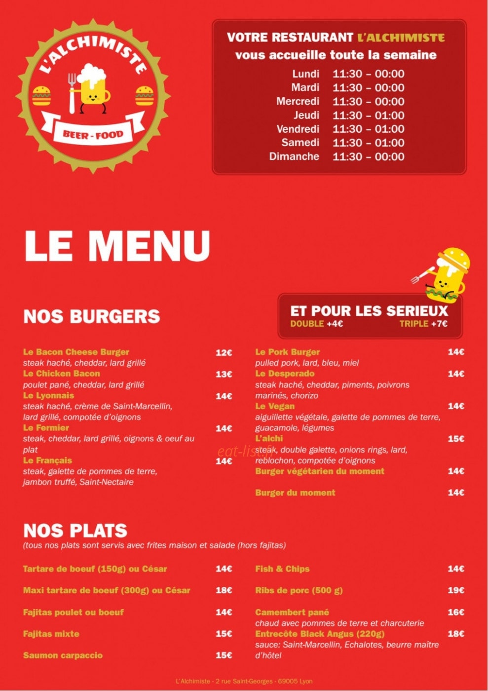 L'alchimiste — carte page 1