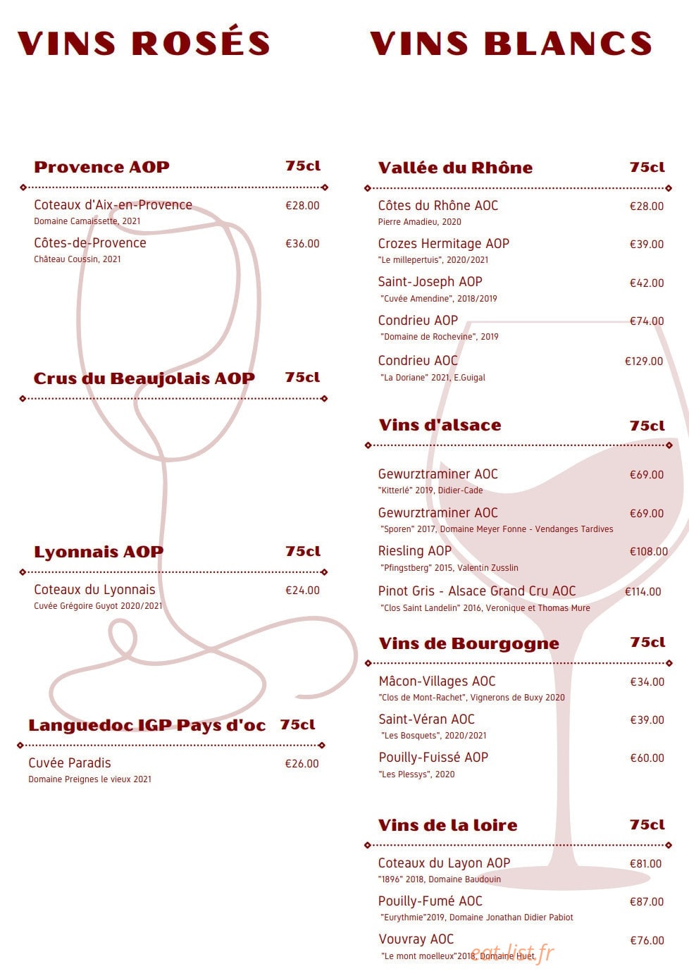 L'Auberge Des Canuts — carte page 11