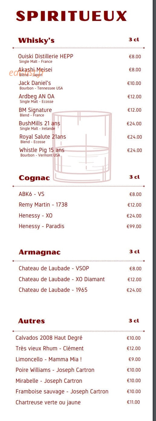 L'Auberge Des Canuts — carte page 12