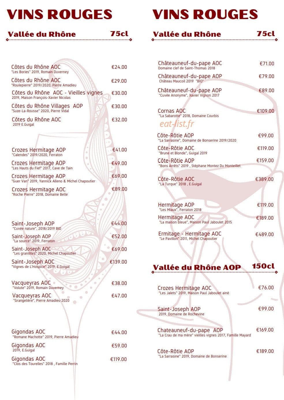 L'Auberge Des Canuts — carte page 10