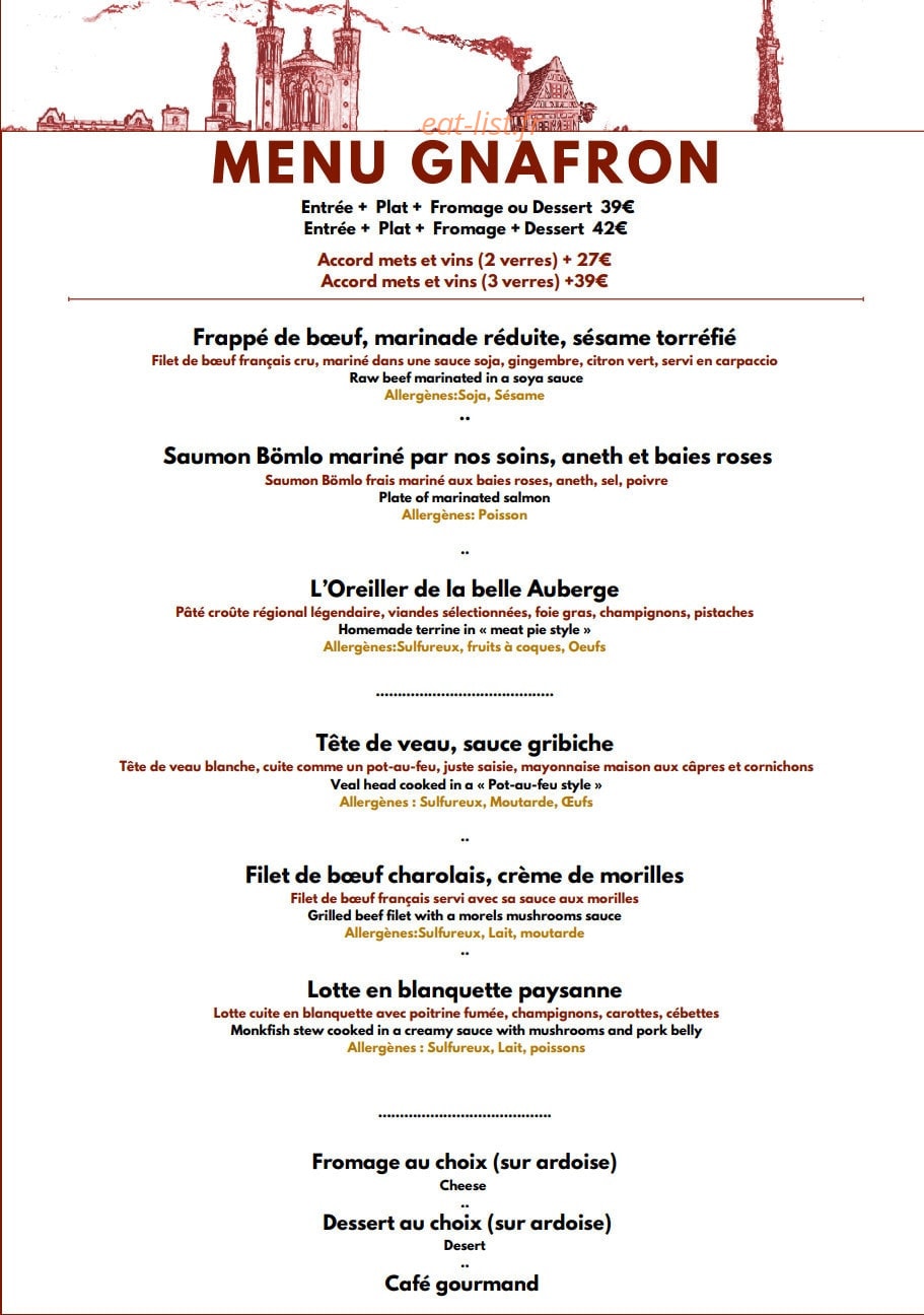 L'Auberge Des Canuts — carte page 5