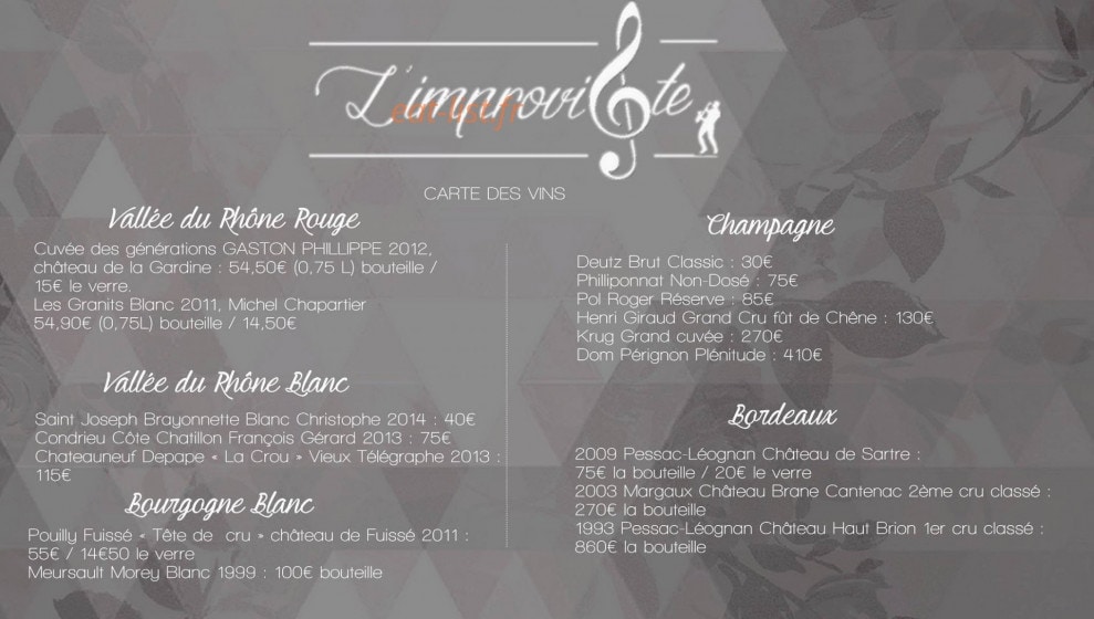 L'Improviste — carte page 3
