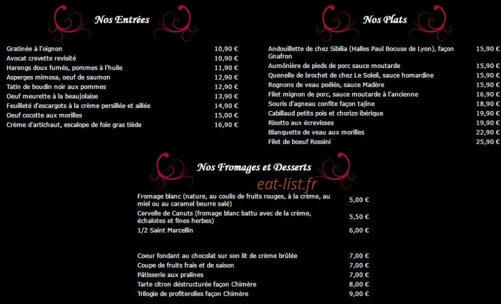La chimère — carte page 1