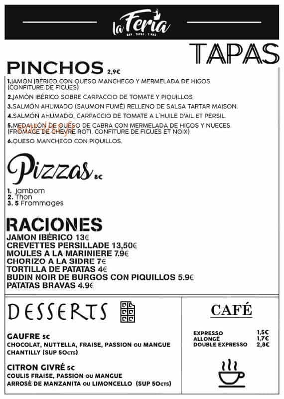 La Feria — carte page 1