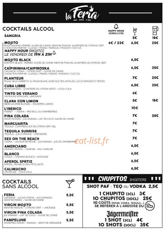 La Feria — carte page 5