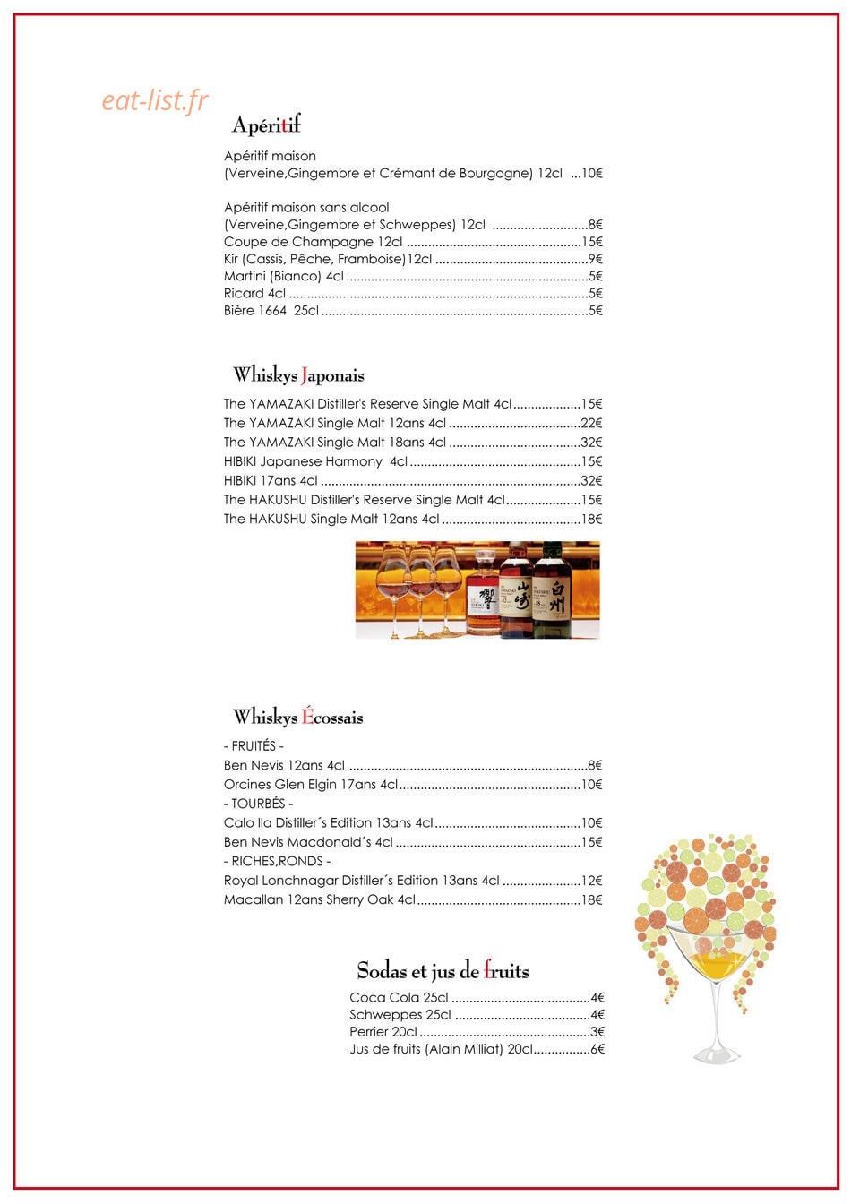 La Sommeliere — carte page 11