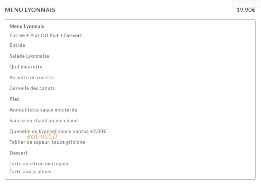 La table des canuts — carte page 1