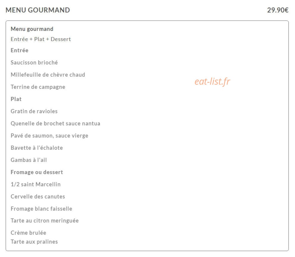 La table des canuts — carte page 2