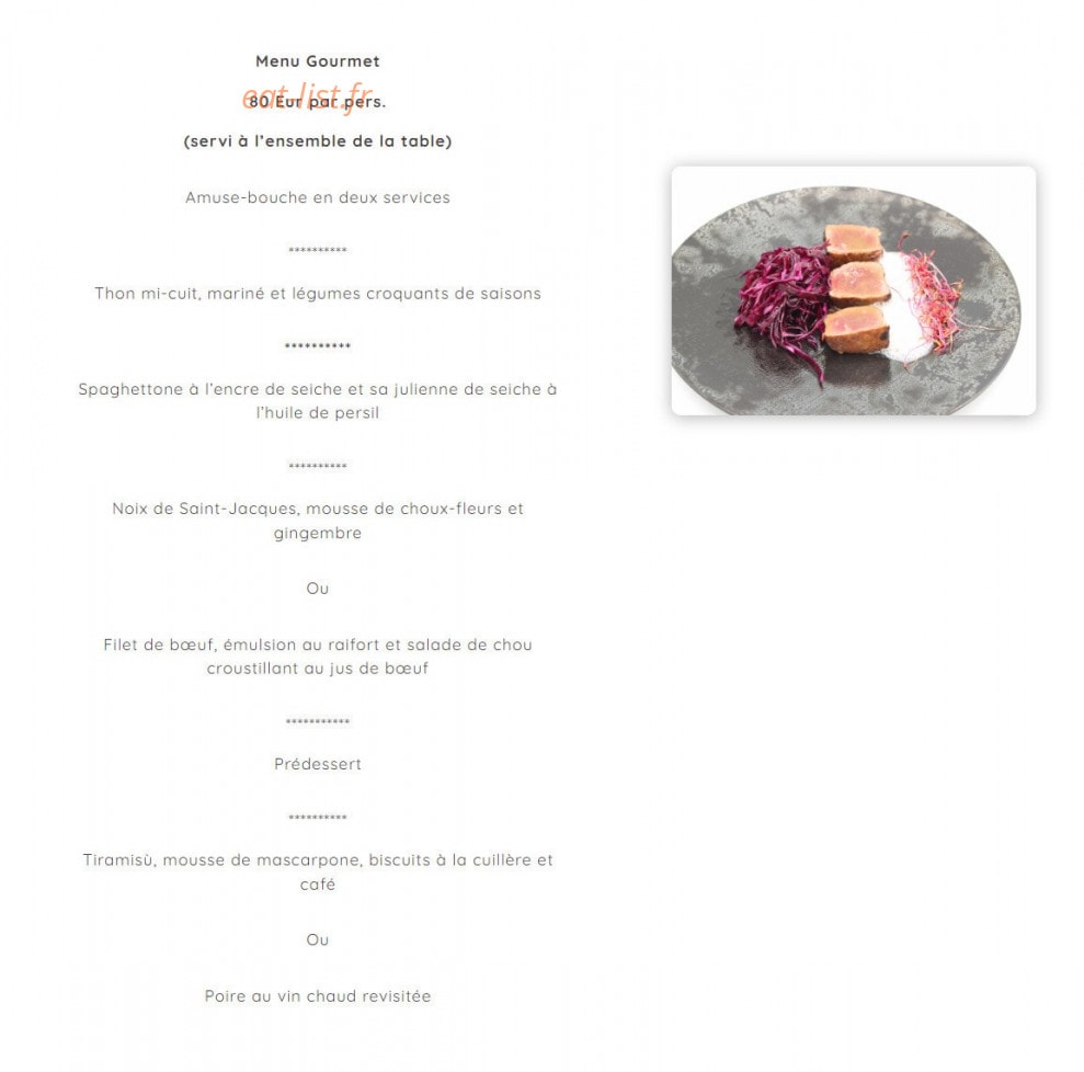 Le Boeuf d'Argent — carte page 2