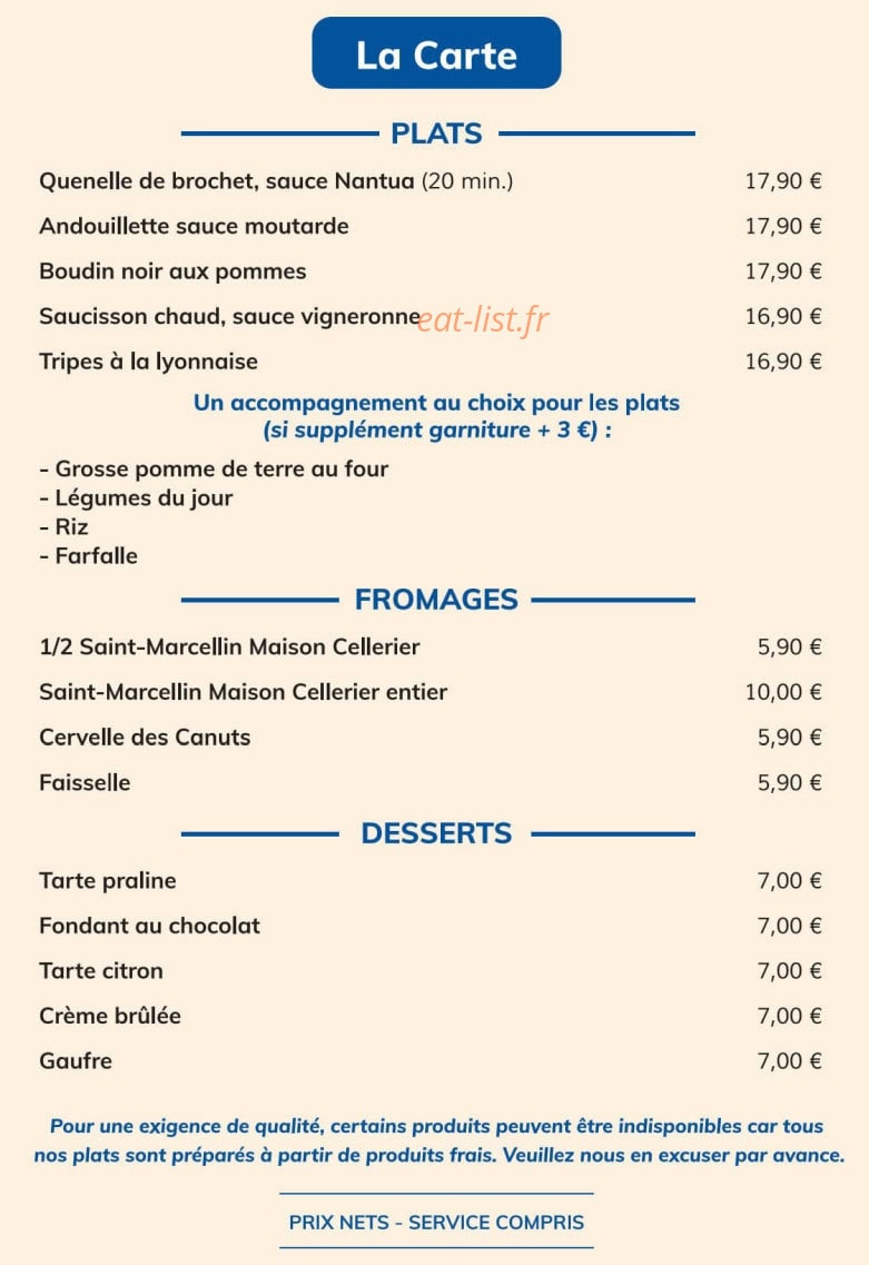 Le Bouche à Oreille — carte page 5