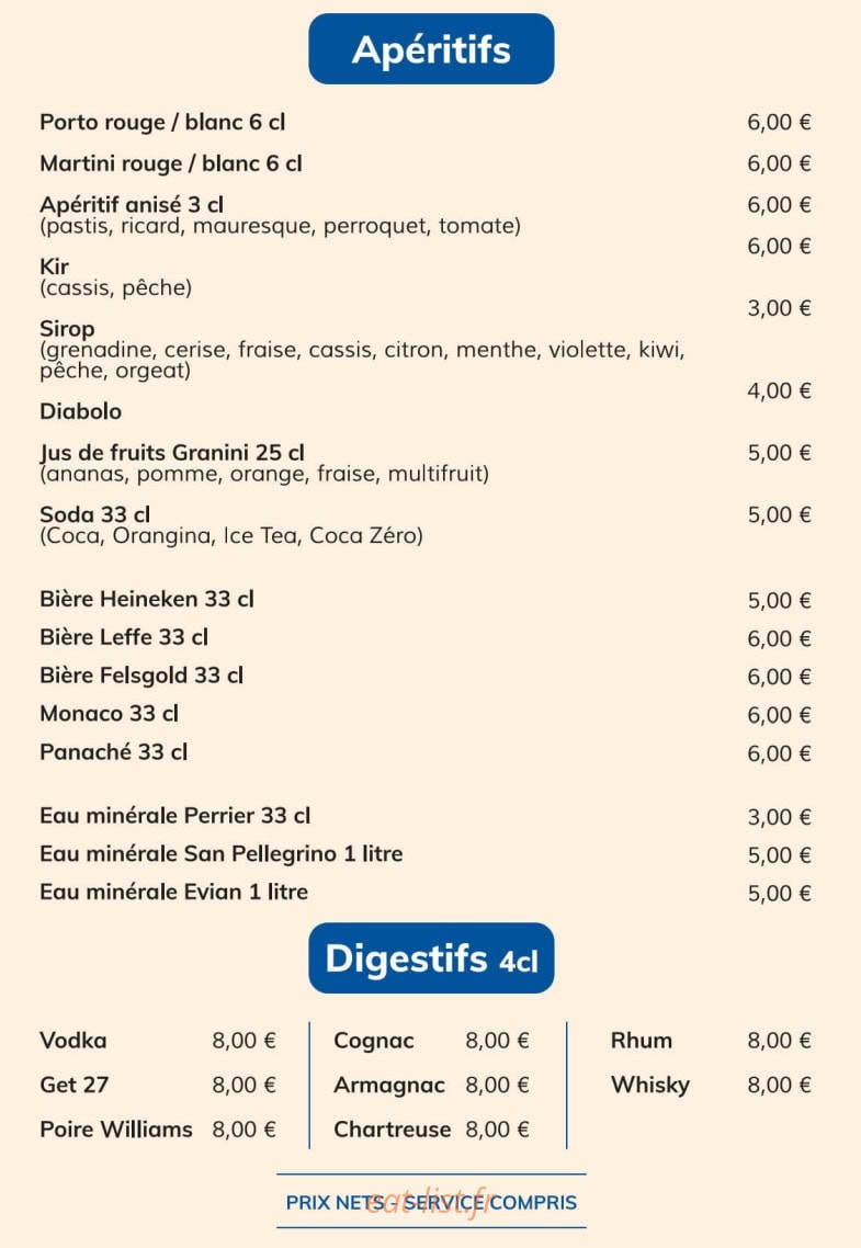 Le Bouche à Oreille — carte page 3