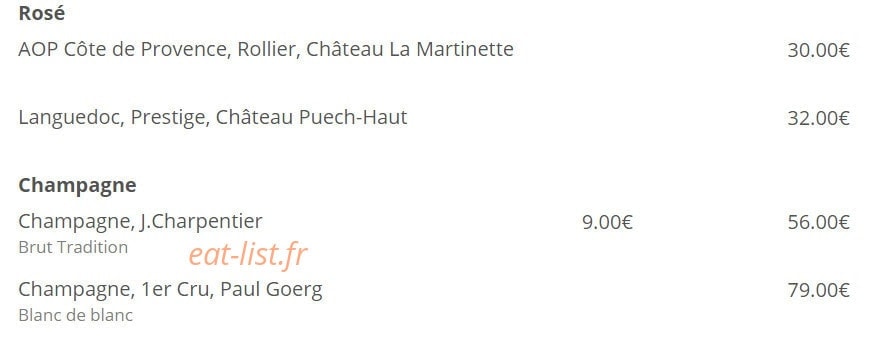 Le Comptoir Du Boeuf — carte page 14