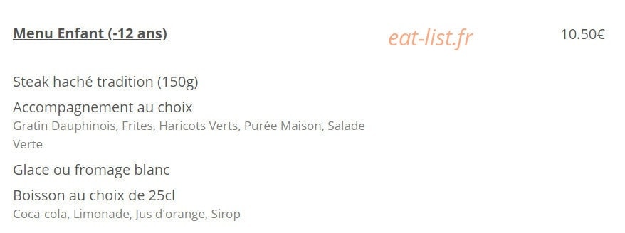 Le Comptoir Du Boeuf — carte page 8