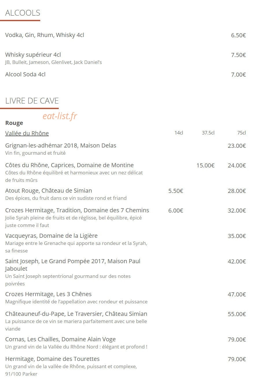Le Comptoir Du Boeuf — carte page 12