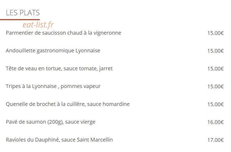 Le Comptoir Du Boeuf — carte page 3