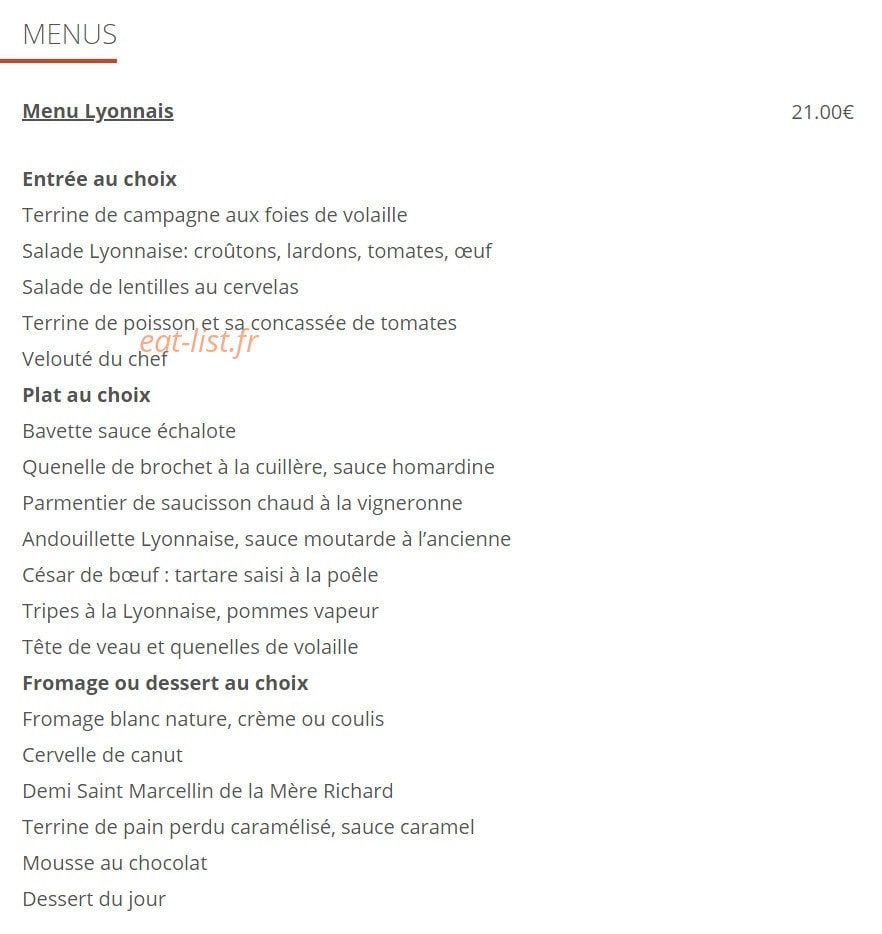 Le Comptoir Du Boeuf — carte page 6