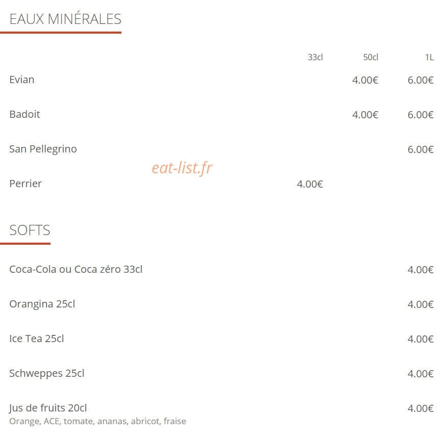 Le Comptoir Du Boeuf — carte page 10