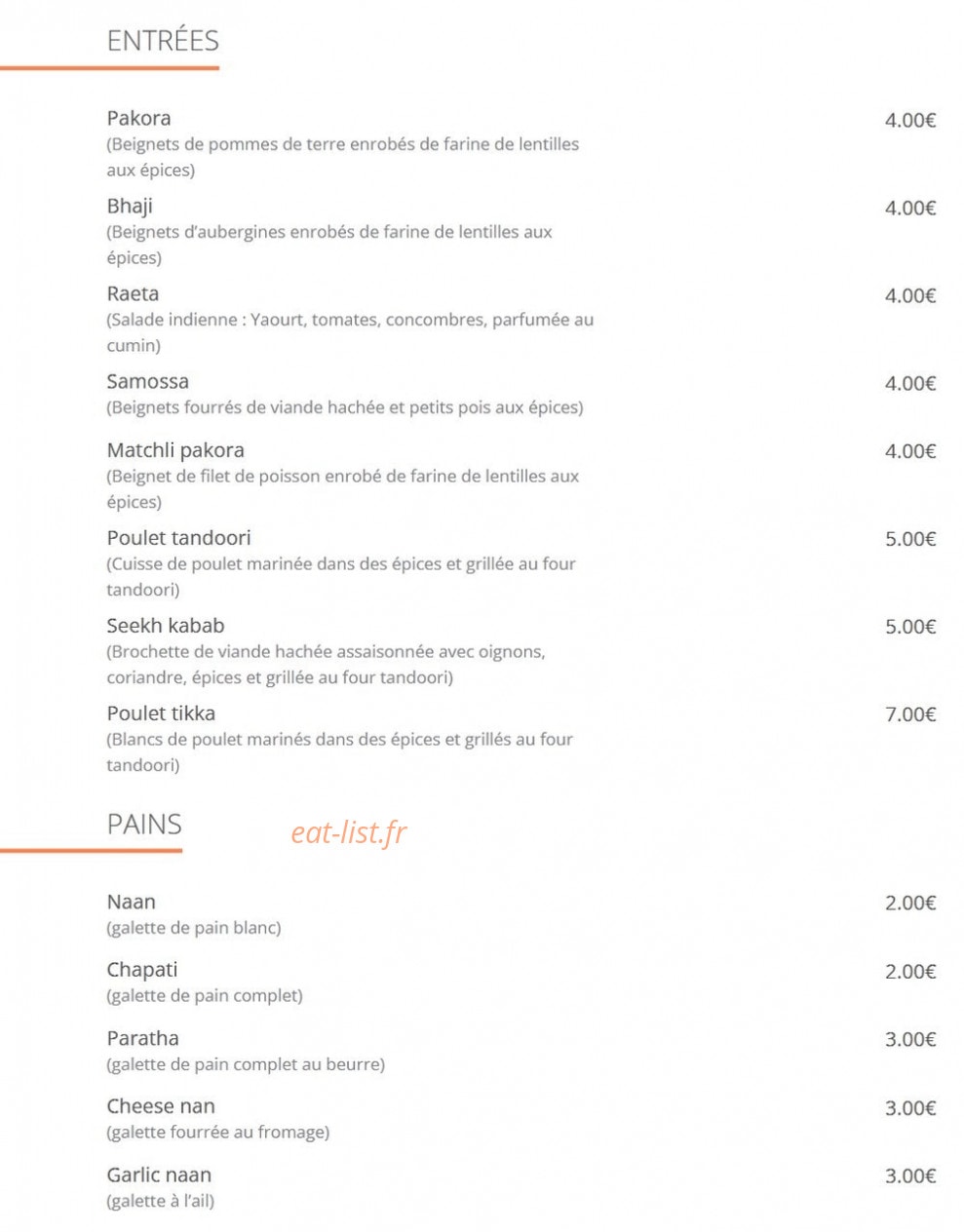 Le New Delhi — carte page 1