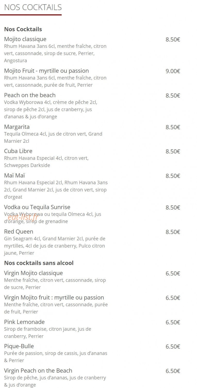 Le Pique Assiette — carte page 13