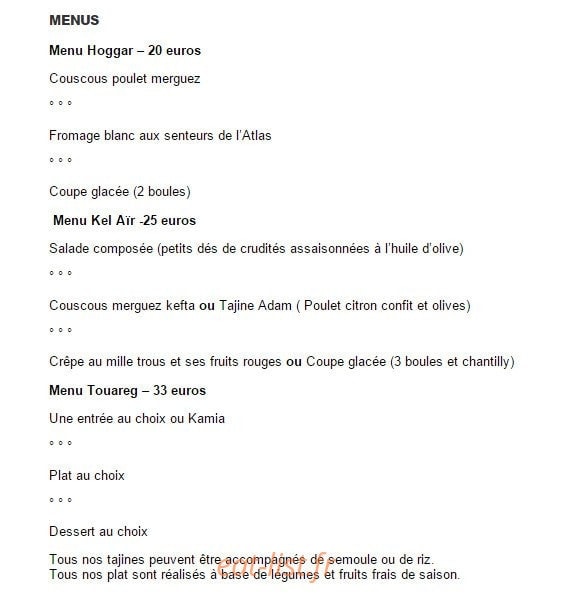 Le Touareg — carte page 6