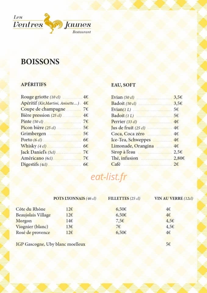 Les ventres jaunes — carte page 5