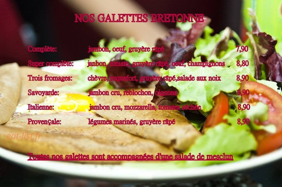 Nataly's Café — carte page 1