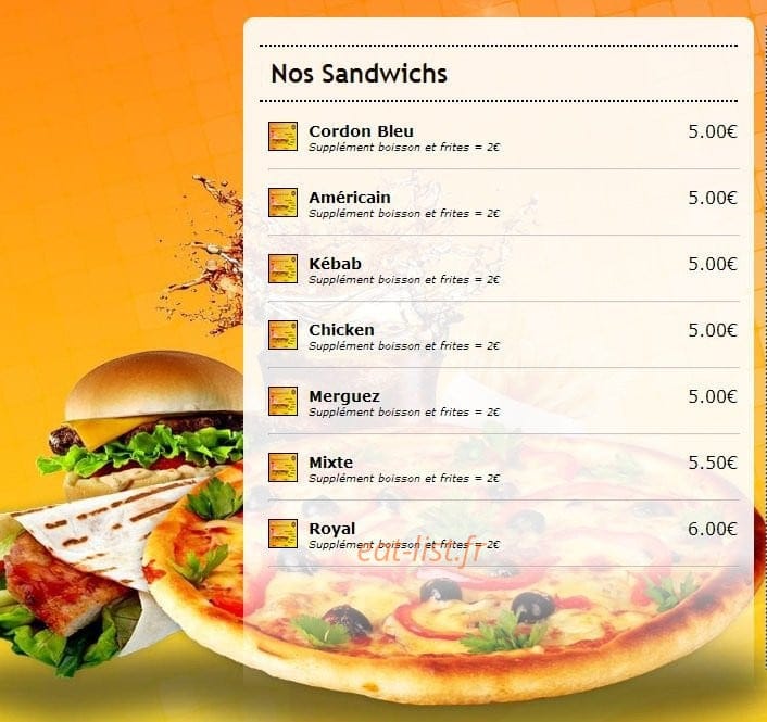 Speed'za — carte page 6