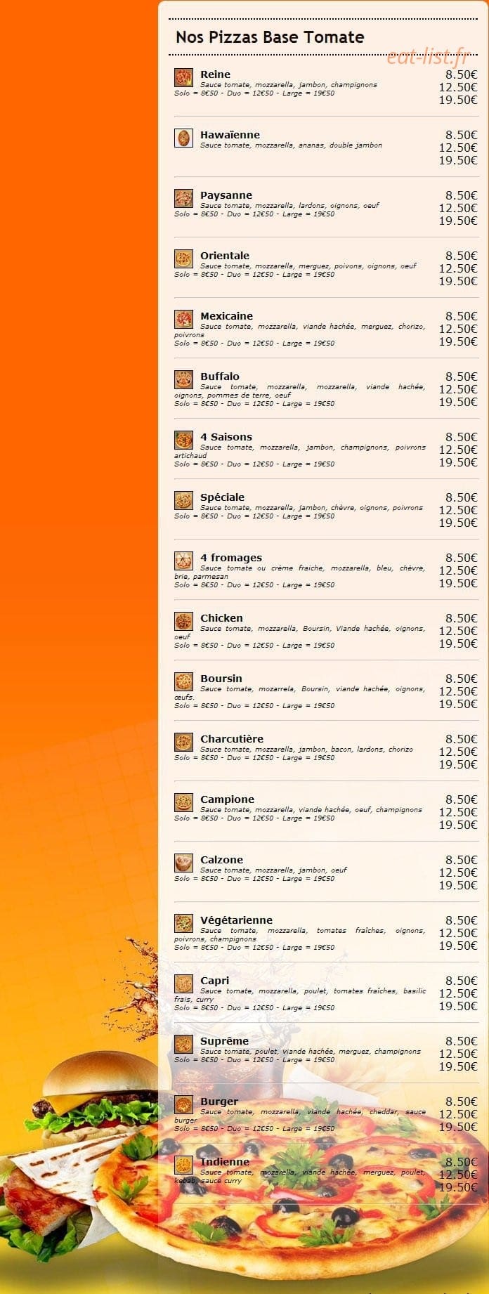 Speed'za — carte page 2