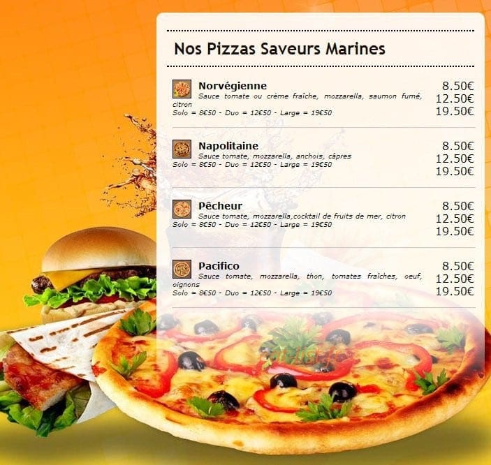 Speed'za — carte page 4