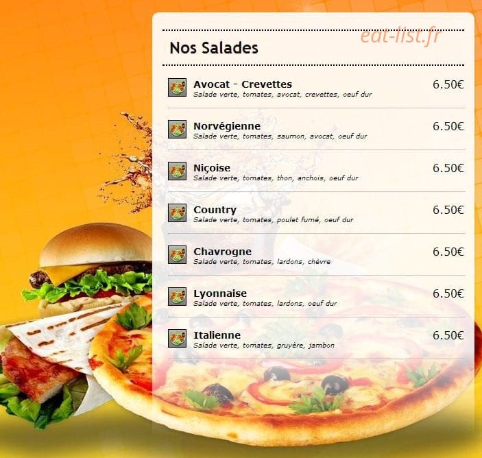 Speed'za — carte page 12