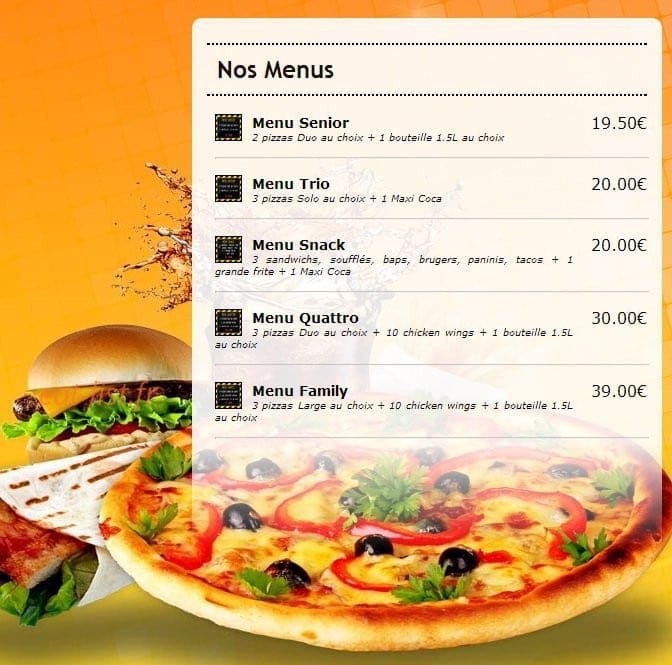 Speed'za — carte page 1
