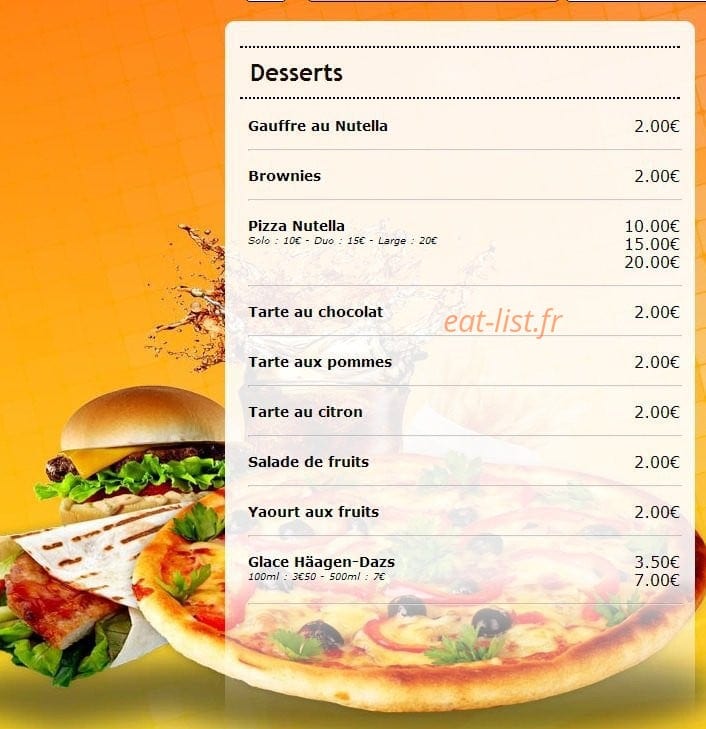 Speed'za — carte page 13