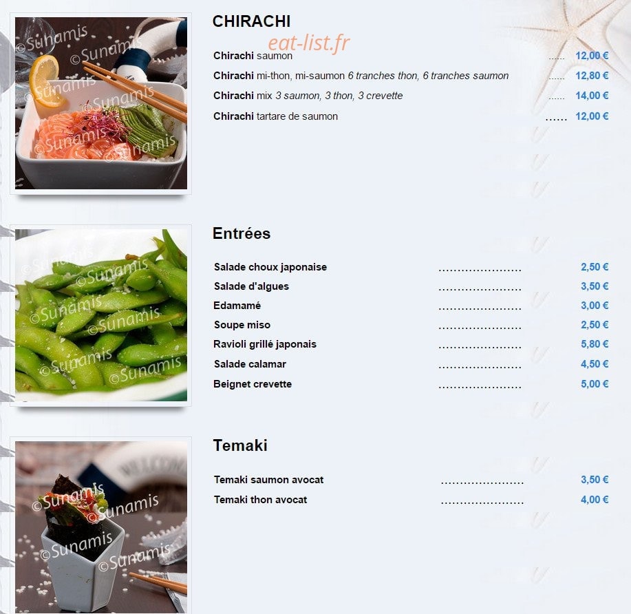 Sunamis — carte page 4