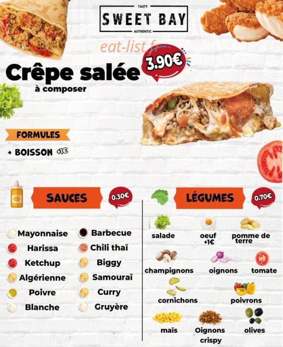 Sweet Bay — carte page 2