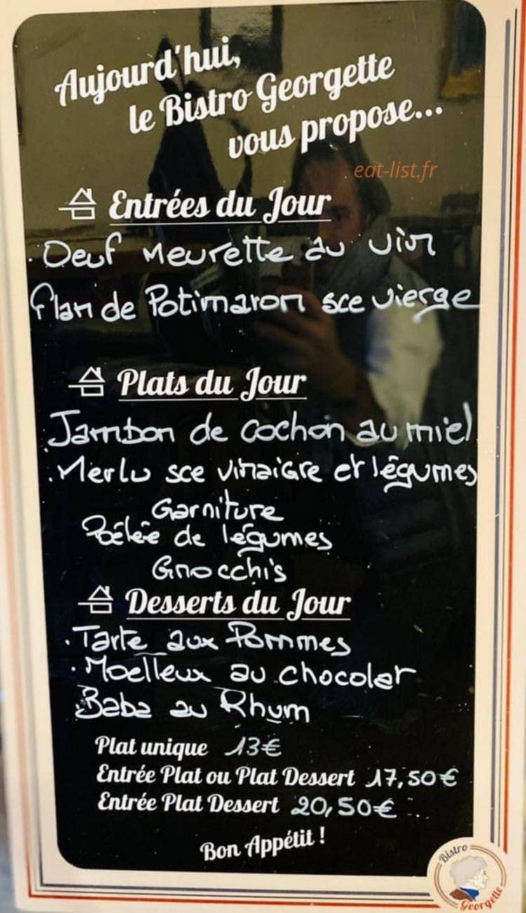 Bistro Georgette — carte page 2