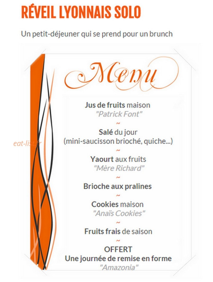 Bon Reveil — carte page 9
